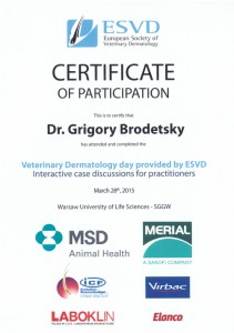 Dr. Grigory Brodetsky, DVM, Education